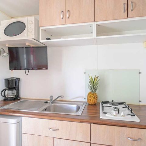 Mobile home 2 persons - Standard mobile home - 15 m² (1 bedroom - air conditioning - TV)