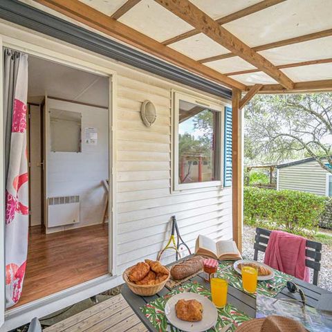 Mobile home 2 persons - Standard mobile home - 15 m² (1 bedroom - air conditioning - TV)