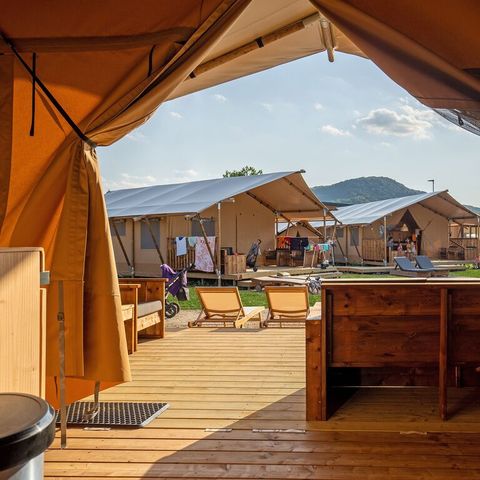 Canvas and wooden tent 5 persons - Taiga
