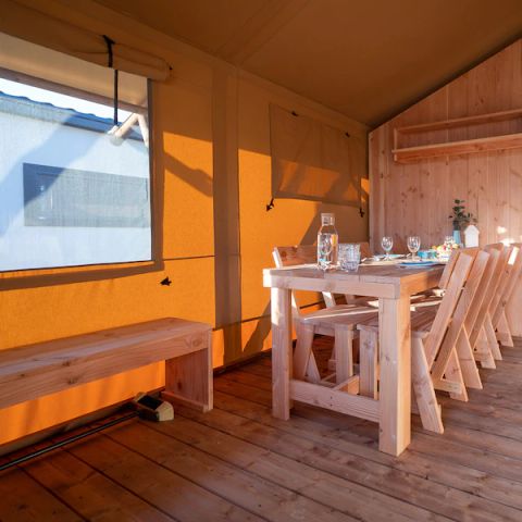 Tent van canvas en hout 5 personen - Taiga