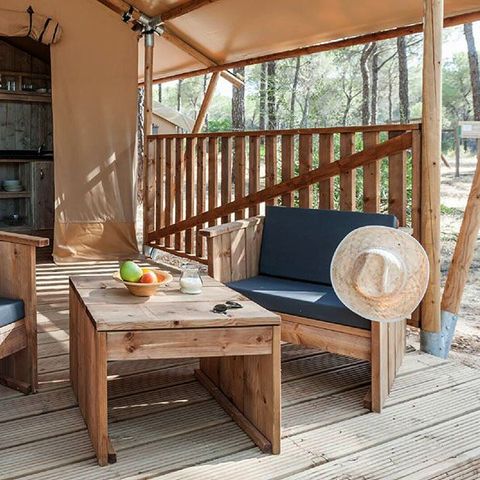 Tente en toile et en bois 5 personnes - Taiga