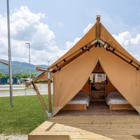 Tent van canvas en hout 8 personen - Pamoja & Kambi