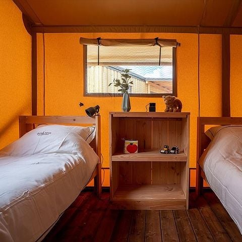 Tent van canvas en hout 8 personen - Pamoja & Kambi