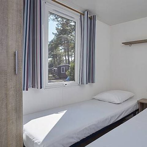 Stacaravan 6 personen - Comfort | 2 Slaapkamers | 4/6 Pers | Verhoogd terras | Airconditioning