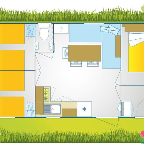 Mobile home 6 persons - Happy Premium Suite