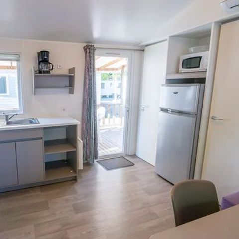 Stacaravan 6 personen - Mobile-home | Comfort | 3 Slaapkamers | 6 Pers. | Verhoogd terras | Airconditioning