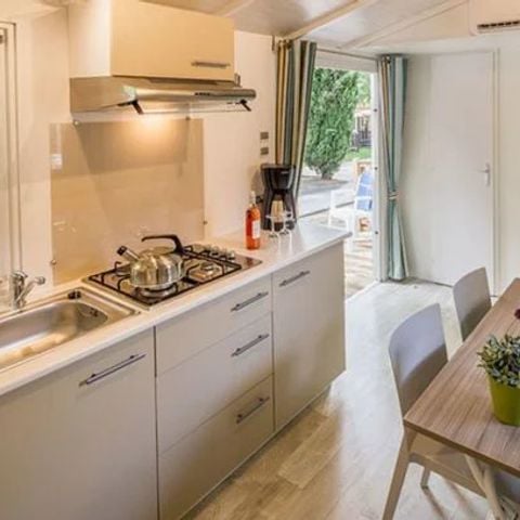 Mobile home 5 persons - Mobile-home | Comfort | 2 Bedrooms | 5 Pers. | Raised terrace | Air conditioning