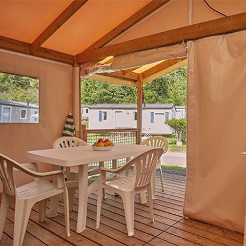 Safaritent 5 personen - Eco Lodge | 2 slaapkamers | 4/5 personen | Geen badkamer