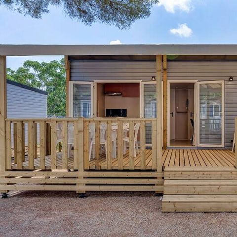 Mobile home 4 persons - Mobile-home | Comfort | 2 Bedrooms | 4 Pers. | Raised terrace | Air-con.