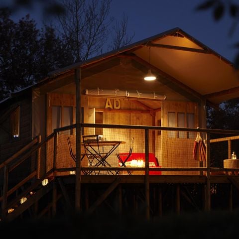Tente en toile et en bois 6 personnes - Lodge