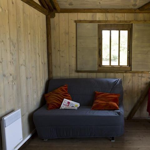 TIENDA DE LONA Y MADERA 6 personas - Albergue