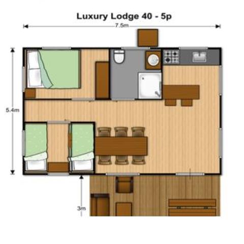 Tent 5 persons - Woody