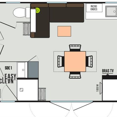 Mobile home 8 persons - 4 bedrooms