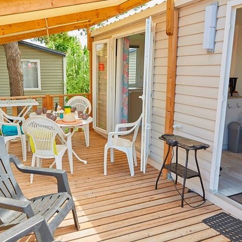 MOBILHOME 5 personnes - Mobil-home | Comfort XL | 2 Ch. | 5 Pers. | Terrasse surélevée | Clim.