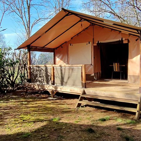 LODGE 5 persone - Tenda lodge VICTORIA 20m² + 10m² di terrazza coperta