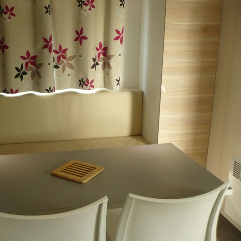 Mobilheim 4 personen - Mobilheim 20m² - 2 Zimmer + halbüberdachte Terrasse 7,50m².