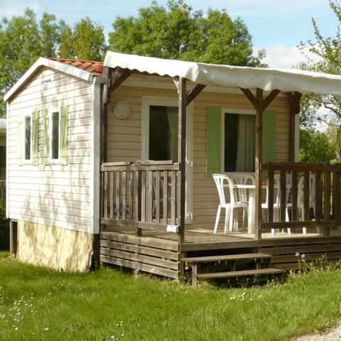 Mobilhome 2 personas - 16m² - 1 habitación - 10m² terraza cubierta