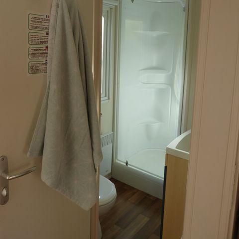 Mobilheim 2 personen - Mobilheim 16m² - 1 Zimmer + überdachte Terrasse 10m².