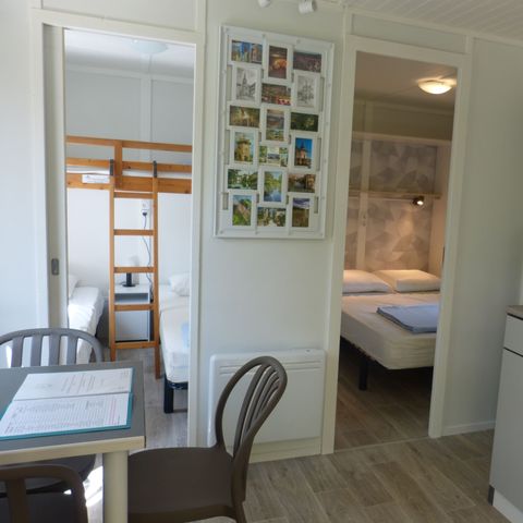 CHALET 5 personnes - Chalet 22m² - 2 chambres + terrasse couverte 10m²