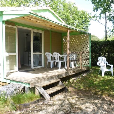 Chalet 5 personnes - 22m² - 2 chambres - Terrasse couverte 10m²