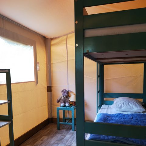 TENTE TOILE ET BOIS 4 personnes - Lodge Safari