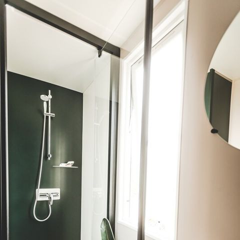 Mobilheim 6 personen - Premium-Mobilheim – 3 Schlafzimmer – 2 Badezimmer, mit Klimaanlage und Geschirrspüler, für 6 Personen