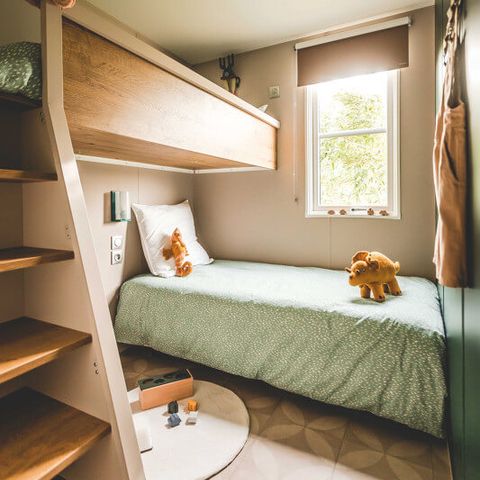Mobilheim 6 personen - Premium-Mobilheim – 3 Schlafzimmer – 2 Badezimmer, mit Klimaanlage und Geschirrspüler, für 6 Personen