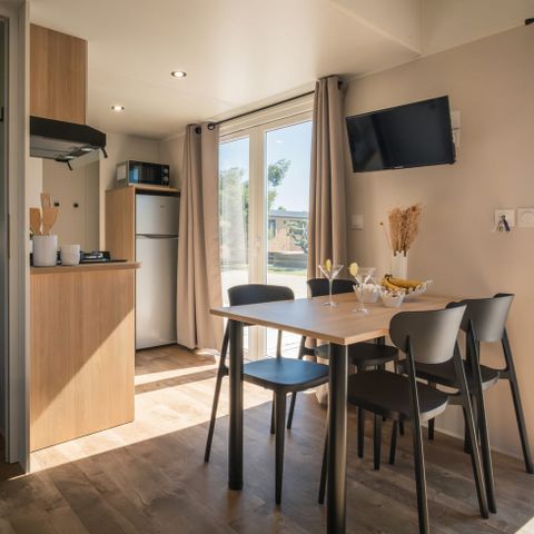 Mobilheim 4 personen - Mobilheim Premium – 2 Schlafzimmer mit Klimaanlage und Geschirrspüler, für 4 Personen