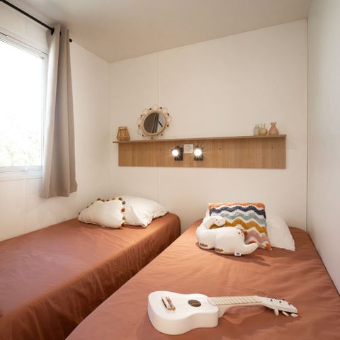 Mobilheim 4 personen - Mobilheim Premium – 2 Schlafzimmer mit Klimaanlage und Geschirrspüler, für 4 Personen