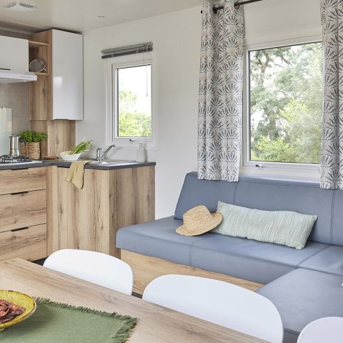 Mobilheim 8 personen - Premium-Mobilheim – 4 Schlafzimmer – 2 Badezimmer mit Klimaanlage und Geschirrspüler, für 8 Personen