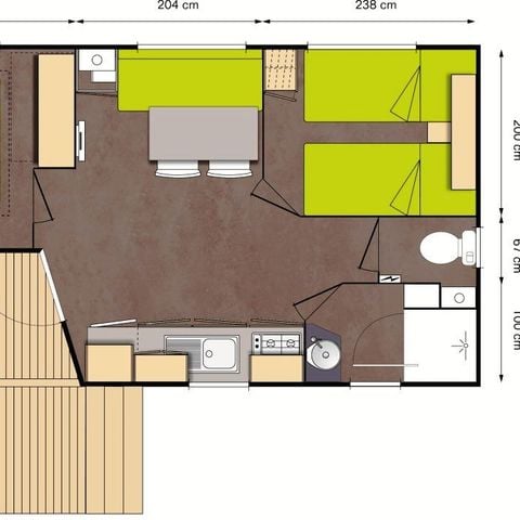 Stacaravan 4 personen - OPHEA