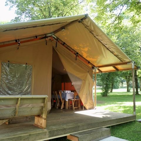 CANVAS AND WOOD TENT 5 people - Lodge without sanitary facilities