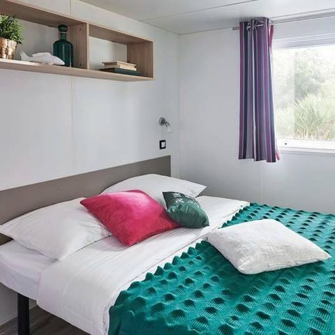 Mobilheim 2 Personen - Mobilheim | Comfort | 1 Zi. | 2 Pers. | Überdachte Terrasse | Klima | TV