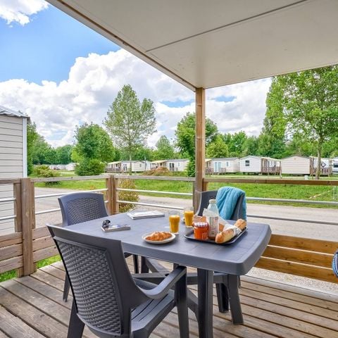 BUNGALOW 4 personnes - Mobil-home | Comfort | 2 Ch. | 4 Pers. | Petite Terrasse | Clim. | TV