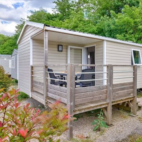 Mobilheim 4 Personen - Mobilheim | Comfort | 2 Zi. | 4 Pers. | Einfache Terrasse | Klima | TV