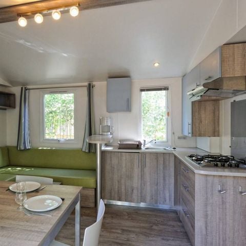 Mobilheim 4 Personen - Mobilheim | Comfort | 2 Zi. | 4 Pers. | Einfache Terrasse | Klima | TV