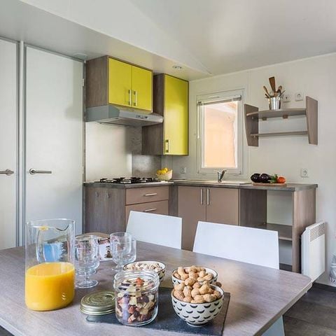 Mobilheim 6 Personen - Mobilheim | Comfort | 3 Zi. | 6 Pers. | Erhöhte Terrasse | TV