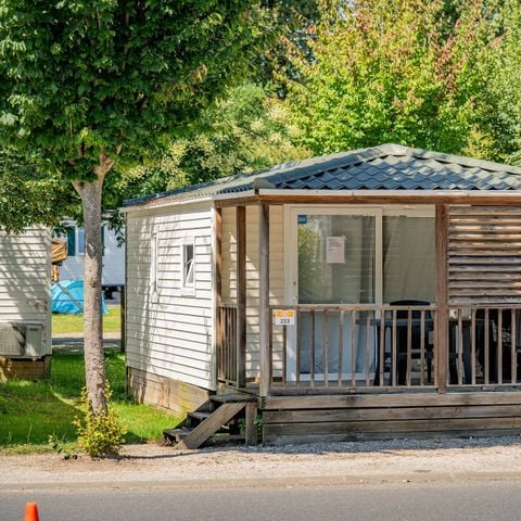 Mobilheim 2 Personen - Mobilheim | Classic | 1 Schlafz. | 2 Pers. | Erhöhte, nicht überdachte Terrasse | Klimaanlage | TV