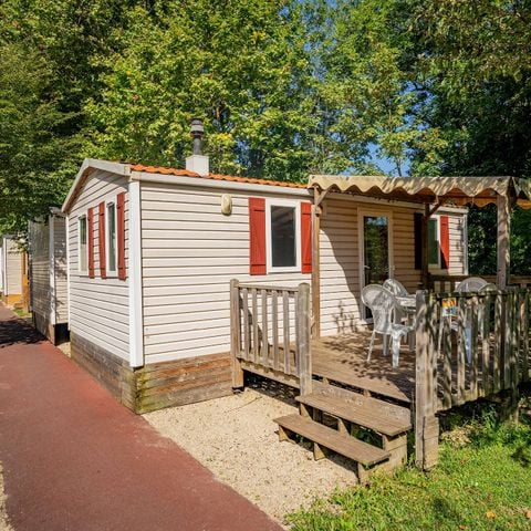 Mobilheim 4 Personen - Mobilheim | Classic | 2 Zi. | 4 Pers. | Erhöhte Terrasse | Klimaanlage | TV