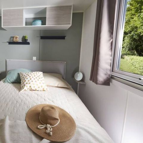 Mobilheim 6 Personen - Mobilheim | Premium | 3 Zi. | 6 Pers. | Erhöhte Terrasse | Klimaanlage | TV