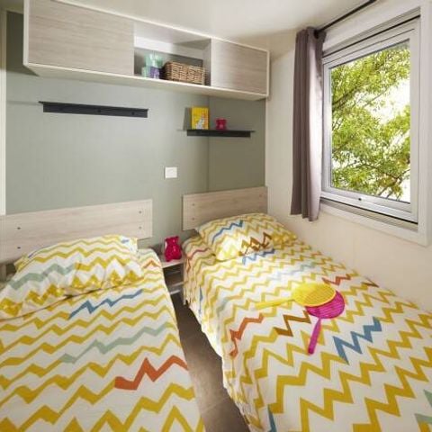 Mobilheim 6 Personen - Mobilheim | Premium | 3 Zi. | 6 Pers. | Erhöhte Terrasse | Klimaanlage | TV