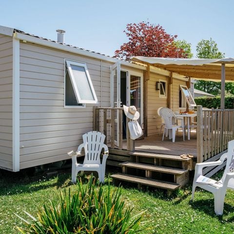 Stacaravan 6 personen - Mobile-home | Comfort | 3 slaapkamers | 6 pers. | Eenpersoons terras | TV