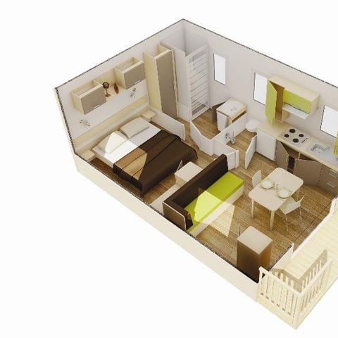 Mobilheim 3 Personen - Cottage DUO