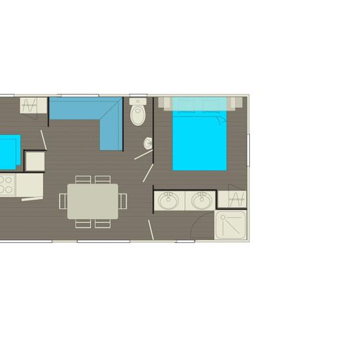 Mobilheim 5 personen - Strohhütte CATALINA PREMIUM