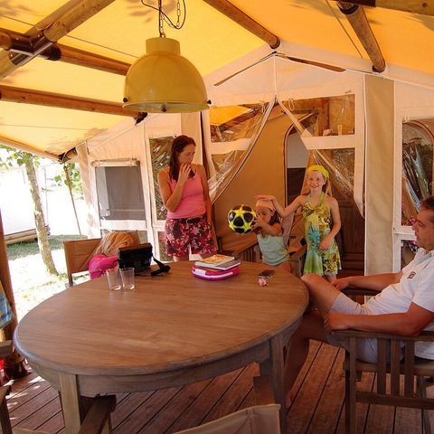 CANVAS AND WOOD TENT 5 people - SunLodge Jungle