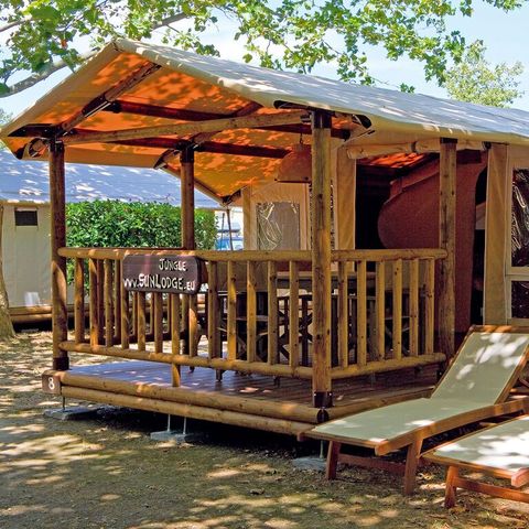 CANVAS AND WOOD TENT 5 people - SunLodge Safari