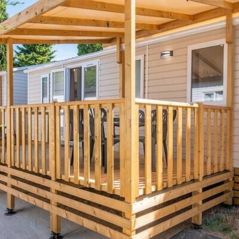 Stacaravan 6 personen - Comfort | 3 slaapkamers | 6 pers | Verhoogd terras | Airconditioning