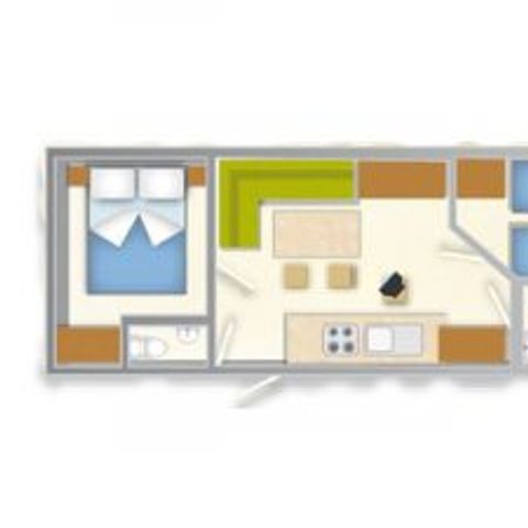 MOBILE HOME 6 people - BLU ROMANTIC