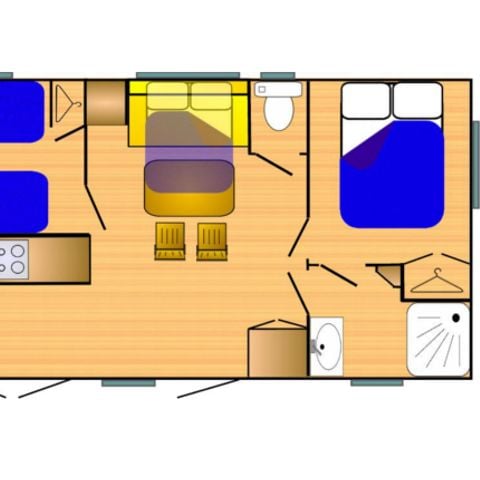 Mobile home 4 persons - RIVIERA 750-2 A/C CD Lounge
