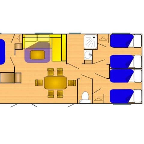 Mobile home 7 persons - RIVIERA 900-3 A/C CD Lounge